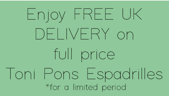 Free UK Delivery* On Toni Pons Espadrilles