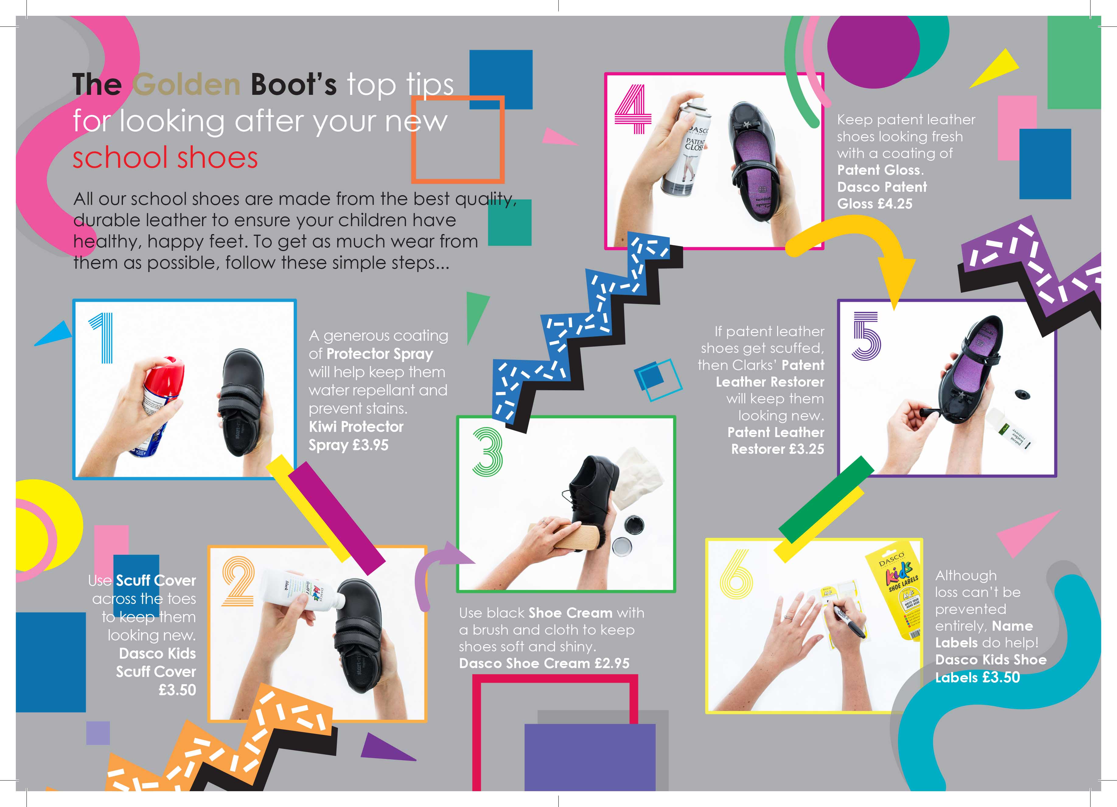 Top tips for looking after school shoes