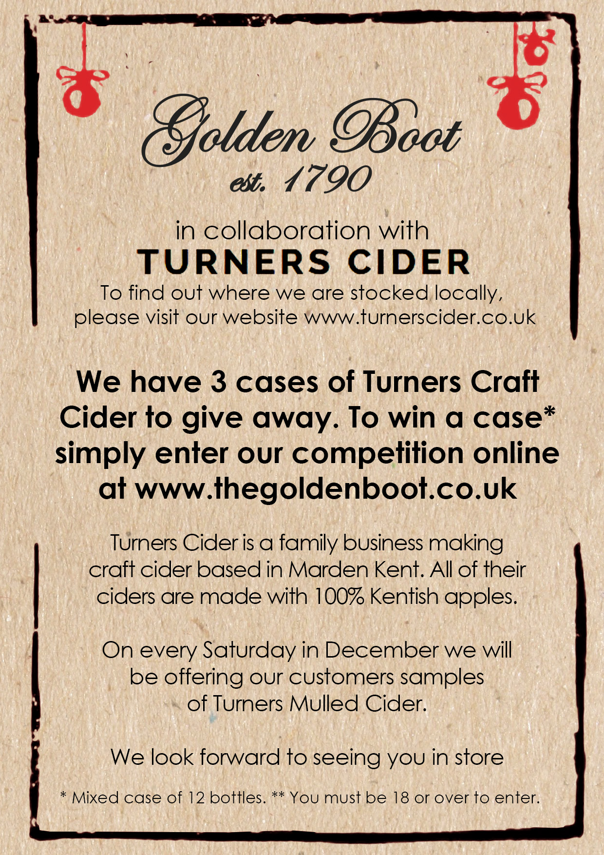 Turners Cider Competition