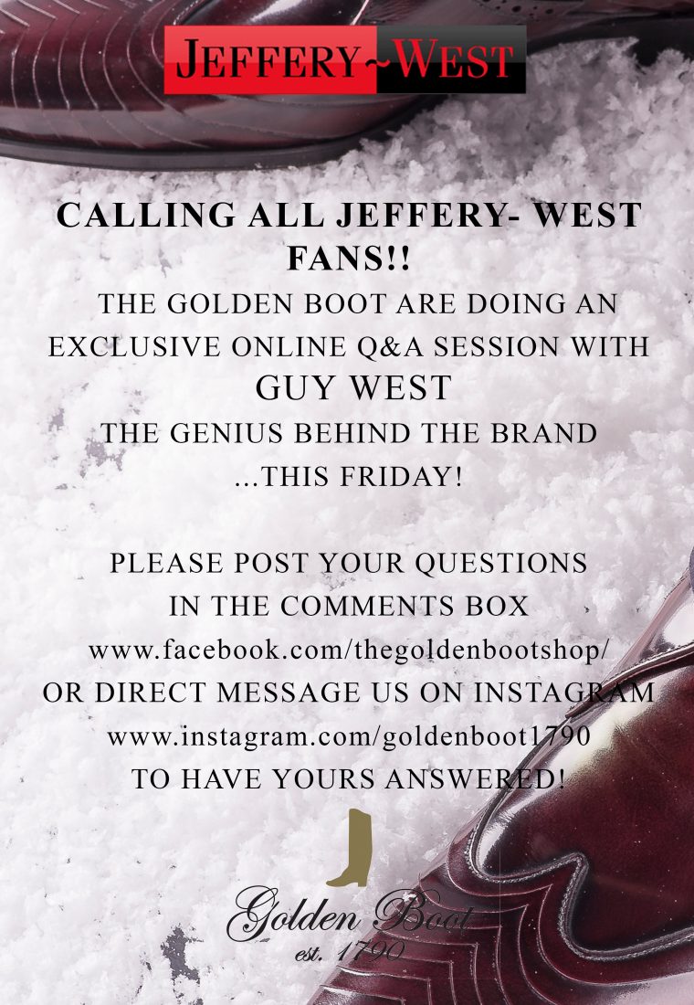 Jeffery-West Q&A! Have your questions answered!